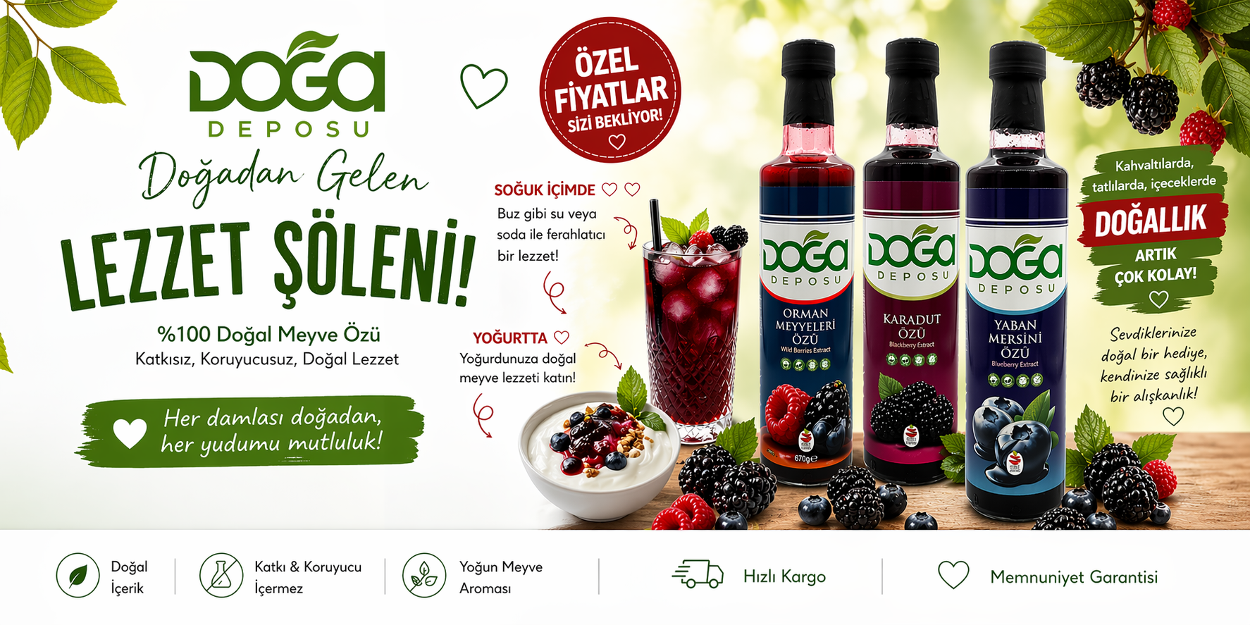 Doğal Meyve Özleri