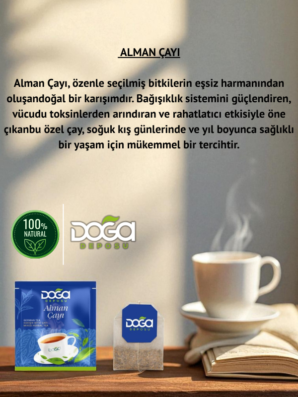 Alman Çayı – Doğal Bitki Karışımı ile Ferahlık ve Canlılık 20'li