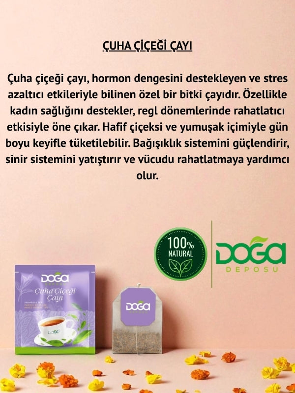 Çuha Çiçeği Çayı – Cilt Sağlığını Destekleyen Doğal Bitki Çayı 20'li