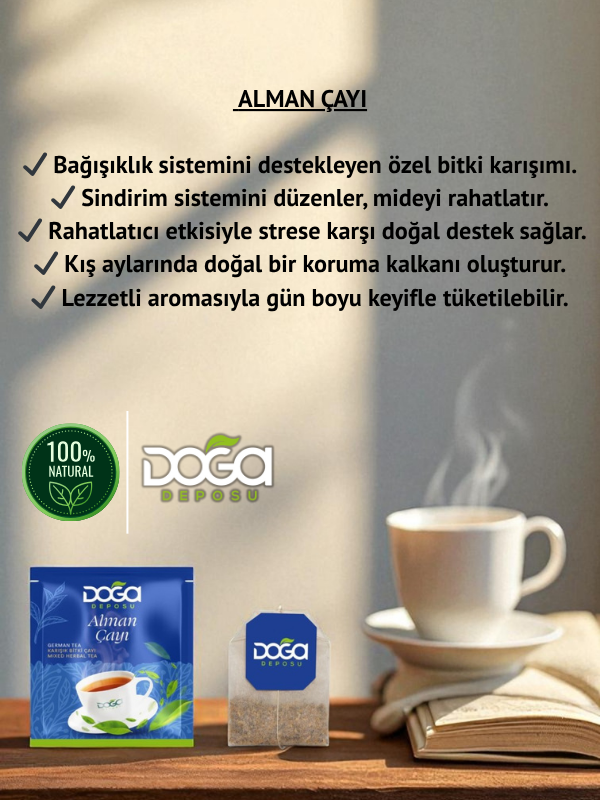Alman Çayı – Doğal Bitki Karışımı ile Ferahlık ve Canlılık 20'li
