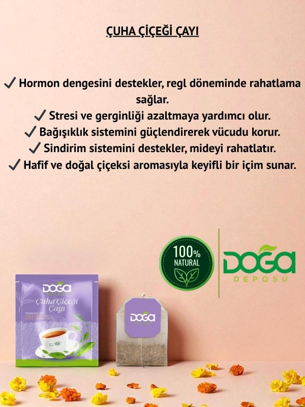 Çuha Çiçeği Çayı – Cilt Sağlığını Destekleyen Doğal Bitki Çayı 20'li