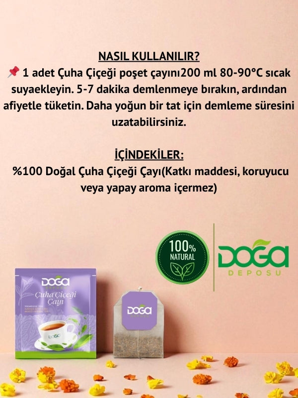 Çuha Çiçeği Çayı – Cilt Sağlığını Destekleyen Doğal Bitki Çayı 20'li