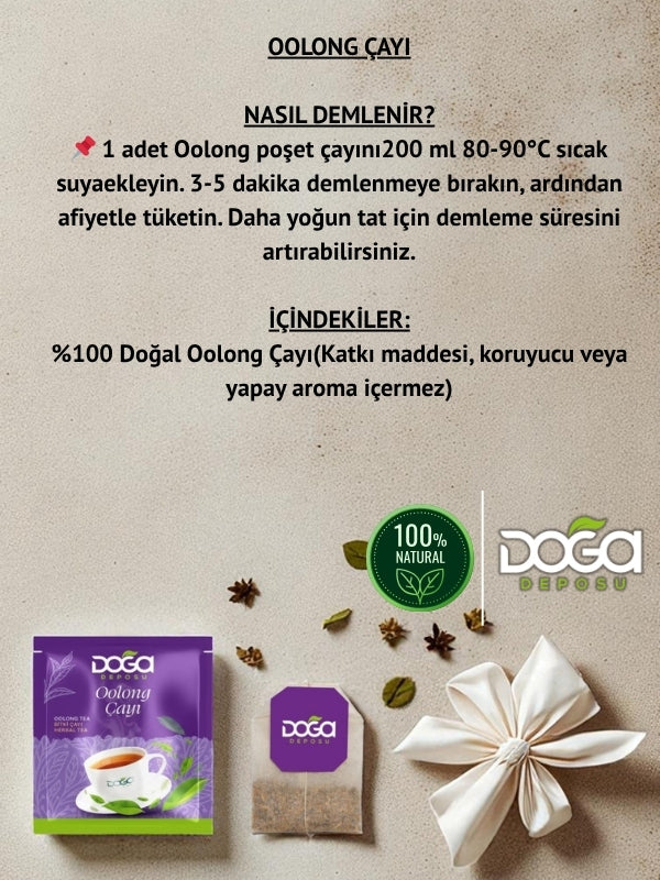 Oolong Çayı – Metabolizma Dostu, Form Destekleyici Bitki Çayı 20'li