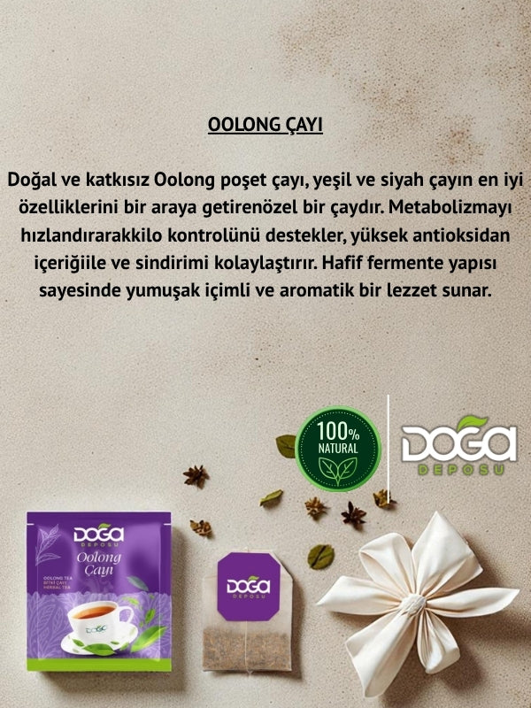 Oolong Çayı – Metabolizma Dostu, Form Destekleyici Bitki Çayı 20'li