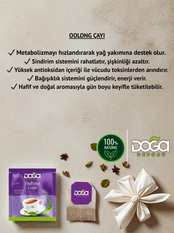 Oolong Çayı – Metabolizma Dostu, Form Destekleyici Bitki Çayı 20'li