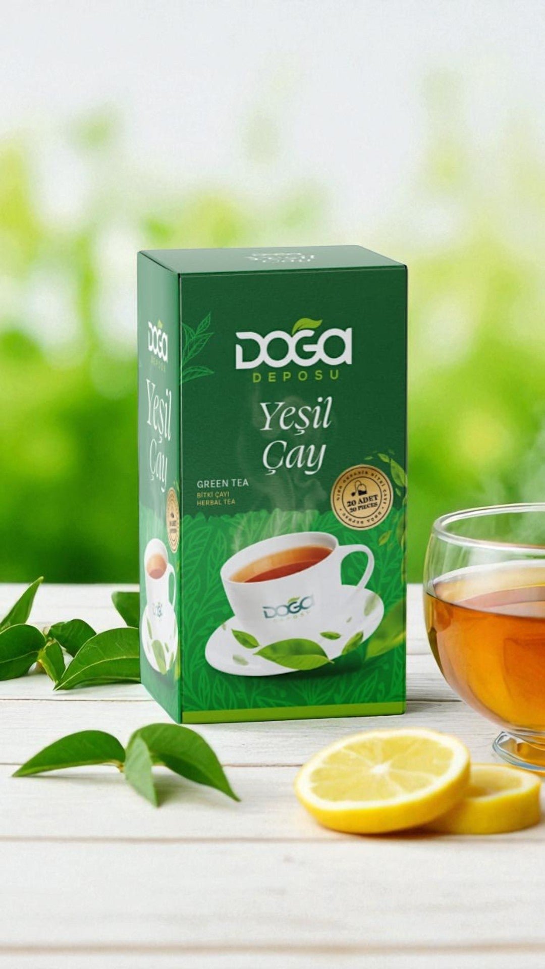 Yeşil Çay | %100 Doğal Katkısız Bitki Çayı 20'li